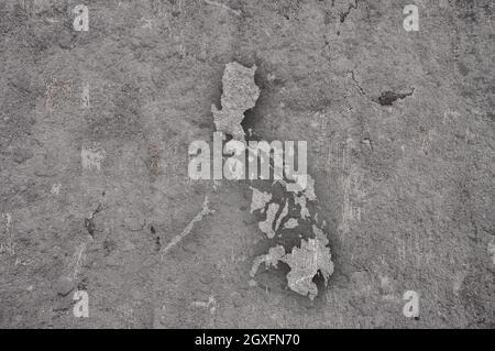 Map of Philippines on weathered concrete Stock Photo - Alamy