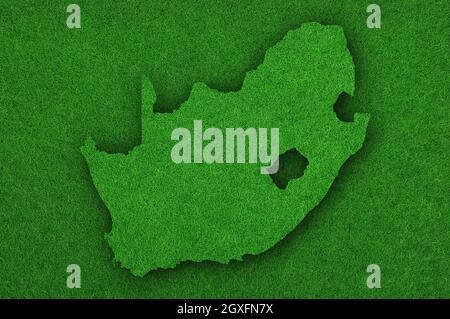 Map of Africa on green felt Stock Photo - Alamy