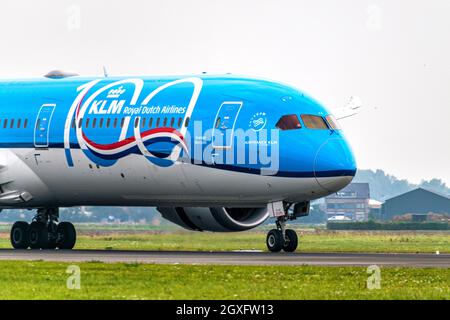 KLM Boeing 787 100 years livery Stock Photo