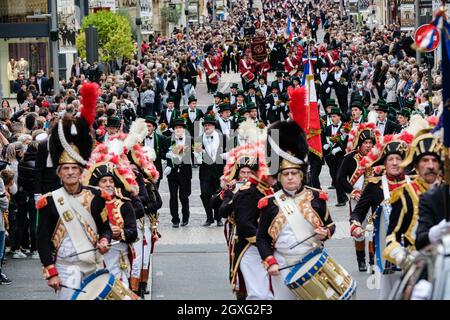 Villefranche-sur-Saône (France), 3 October 2021. Wave of conscripts in the national street. Stock Photo