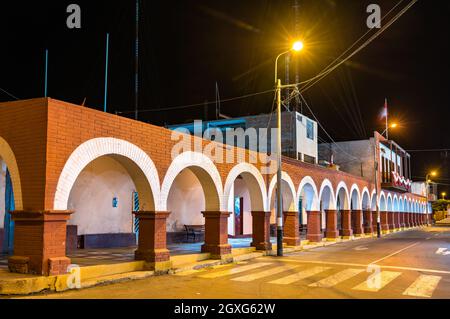 Town hall of Palpa in Peru Stock Photo