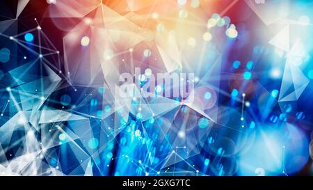 Internet connection with the optical fiber. Concept of fast internet Stock Photo