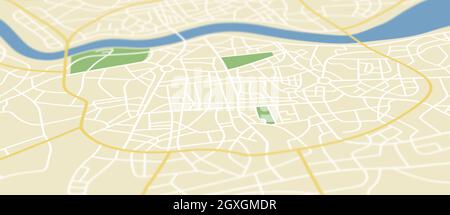 Generic city map illustration Stock Photo - Alamy