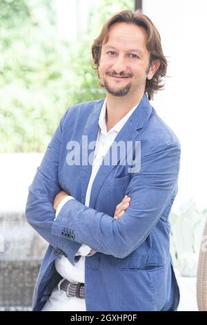 Rome, Italy. 05th Oct, 2021. Italian actor Antonio Guerriero attends photocall of the film 'Con tutto il Cuore' at Hotel Le Méridien Visconti in Rome (Photo by Matteo Nardone/Pacific Press) Credit: Pacific Press Media Production Corp./Alamy Live News Stock Photo