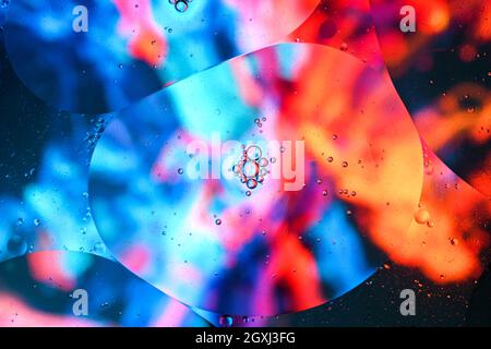 Colorful abstract background with organic shapes Stock Photo