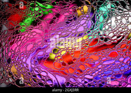 Colorful abstract background with organic shapes Stock Photo