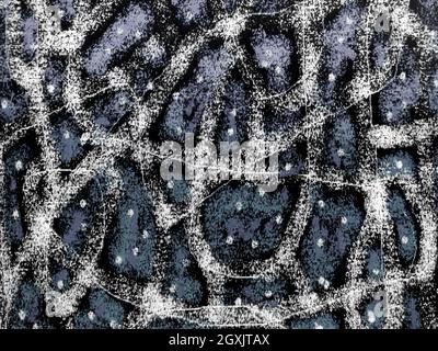 Digital abstract irregular lines motif grunge texture pattern background Stock Photo