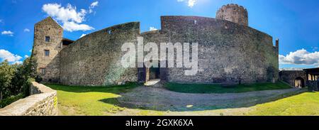 Bolkow, Poland - August 08, 2021. Castle of Bolkow in sunny Summer Stock Photo