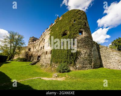 Bolkow, Poland - August 08, 2021. Castle of Bolkow in sunny Summer Stock Photo