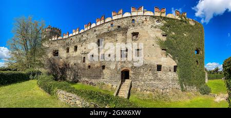 Bolkow, Poland - August 08, 2021. Castle of Bolkow in sunny Summer Stock Photo