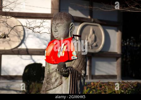 Buddha statue at the Kanjizai-ji Buddhist temple, Ainan, Ehime Prefecture, Japan Stock Photo