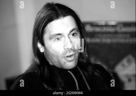 Milan Italy 1996-12-11:  Bruce Dickinson during the press conference of the 'Skunkworks' European tour 1996 Stock Photo