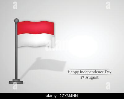 Indonesia Independence Day Background Stock Vector