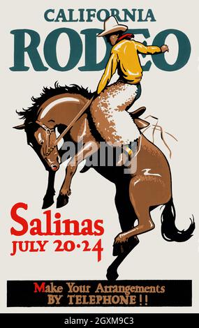 California Rodeo, Salinas, July 20-24 Stock Photo