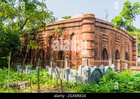 Nine Dome mosque in Bagerhat, Bangladesh Stock Photo