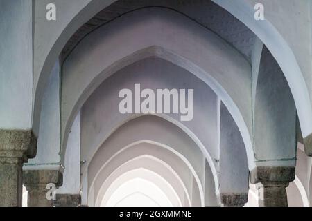 Interior of the UNESCO Shait Gumbad Sixty Dome Mosque, Bagerhat ...