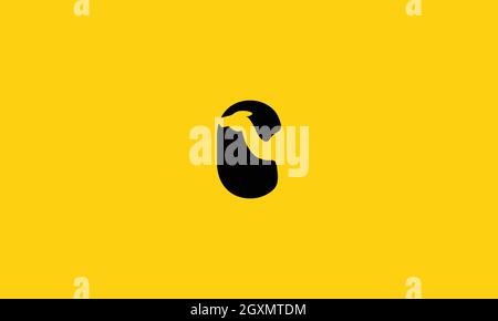 C logo with camel in negative space desert logo Stock Vector