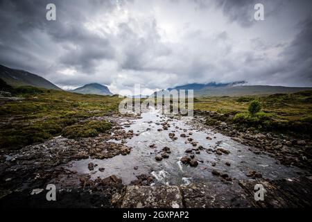 Stunning landscapes and seascapes of the Inner Hebridean Island of Skye Stock Photo