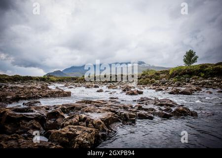 Stunning landscapes and seascapes of the Inner Hebridean Island of Skye Stock Photo