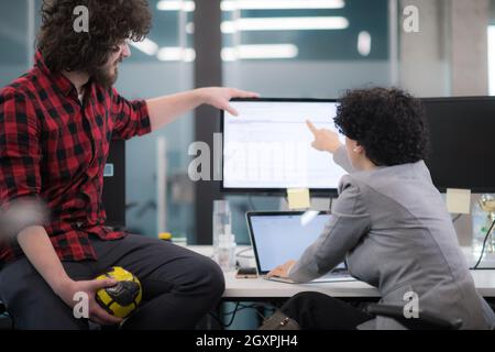 software developers couple writing programming code Stock Photo - Alamy
