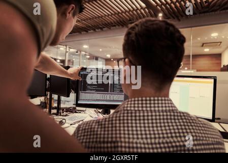 startup business people group working as team to find  solution to problem Stock Photo