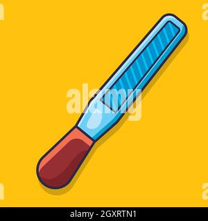 rasp tool  isolated cartoon vector illustration in flat style Stock Vector