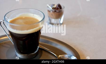 High Class Restaurant Sugar Fix Confection Deserts Stock Photo