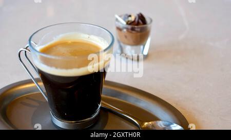 High Class Restaurant Sugar Fix Confection Deserts Stock Photo