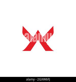 letter ak simple arrow geometric logo vector Stock Vector
