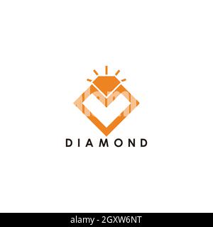 letter m golden diamond shine geometric logo vector Stock Vector