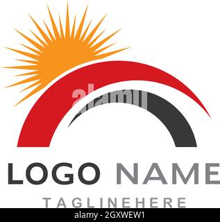 Bridge ilustration logo vector template Stock Vector