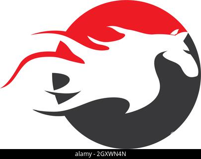 Horse Logo Template Vector illustration design Stock Vector