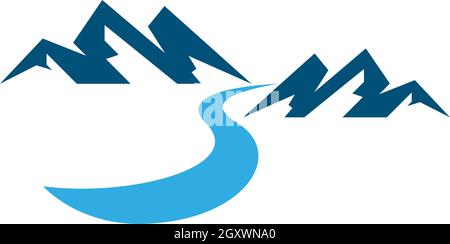 Mountains Logo Template Stock Vector Image & Art - Alamy
