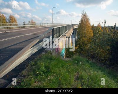 Luukkaansalmi bridge in Lappeenranta, Finland Stock Photo