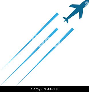 Air Plane logo vector template Stock Vector