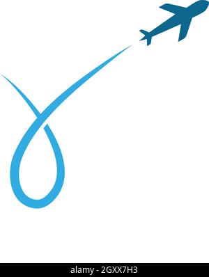 Air Plane logo vector template Stock Vector
