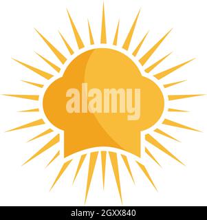 hat chef logo template vector illustration Stock Vector