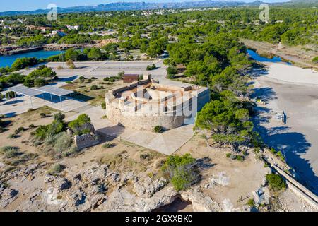 Sant Jordi de Alfama castle in Ametlla de Mar of Tarragona Catalonia Spain Stock Photo