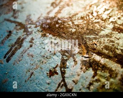 Rough texture brown and blue and white background with a vintage feel Stock Photo
