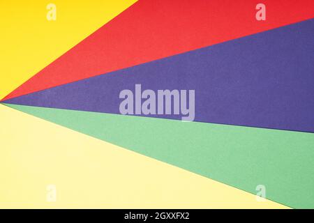 multicolor paper background in red pruple green and yellow Stock Photo