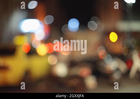 Street Lights Bokeh Stock Photo
