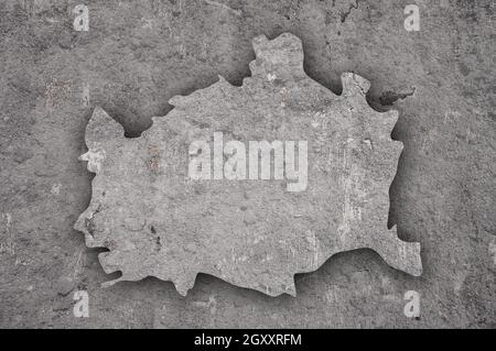 Map of Vienna on weathered concrete Stock Photo - Alamy