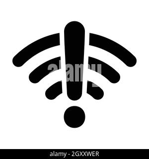 No connection icon vector. No network symbol. No Wifi sign Paid internet for graphic design, logo, website, social media, mobile app, UI illustration Stock Vector