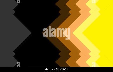 design template showing abstract mirror effect of colorful shapes rotated spiked squares shapes position at equal distance with 10% of opacity down in Stock Photo