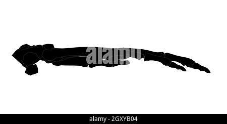 Side view of forearm in black and white isolated background Stock Photo