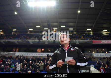 Bolton Wanderers manager Phil Parkinson Stock Photo