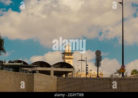 14-09-2021. jerusalem-israel. The mosque on the Temple Mount Jerusalem Stock Photo