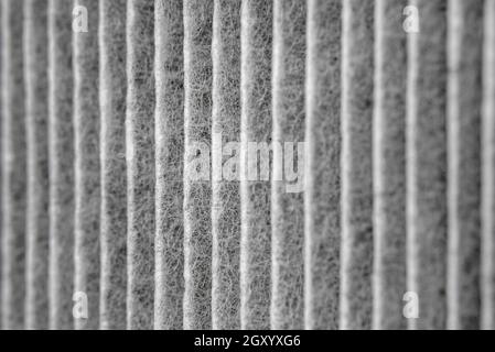 Closeup of a dirty used HEPA air filter Stock Photo