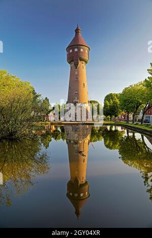 water reservoir tower in Heide in Holstein, Germany, Schleswig-Holstein, Heide in Holstein