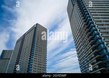 Image of the town of Ariake. Shooting Location: Tokyo metropolitan area Stock Photo